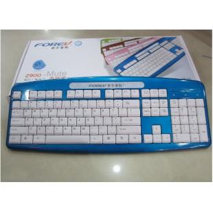 菲尔普斯炫彩FV-2900超薄防水键盘 